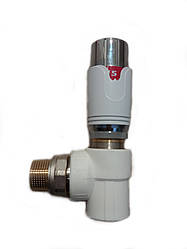 Комплект термостатичний радіаторний кутовий 20х1/2