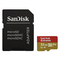 Карта памяти SanDisk 32GB microSDHC V30 A1 UHS-I U3 4K Extreme (SDSQXAF-032G-GN6MA)