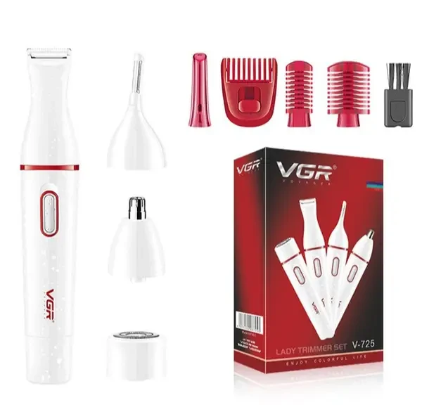 Тример для носа та брів VGR Set 4в1 V-725
