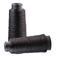 Капронова взуттєва нитка 0.6мм  tex №187 чорна 450 гр (великий конус) 2000 м