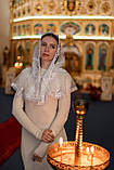 Палантин у церкву на хрещення, вінчання, хустинка у цер, фото 4
