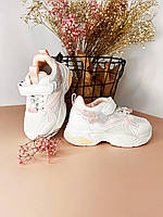 Детские демисезонные кроссовки на девочку от бренда Jong Golf весна осень в нежных цветах размер от 26-31 28, Белый