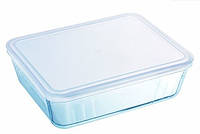 Форма 4 л прямокутна з кришкою для випікання 27 х 23 см Pyrex Classic 244P000 KS, код: 6601222