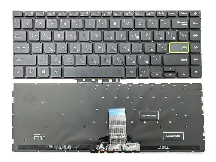 Клавіатура для ноутбука Asus S14 S433, S433Ea, S433Eq, S433Fa, S433Fl, S433Jq подсветка клавиш