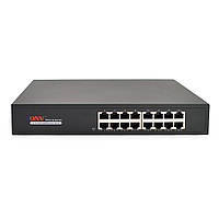 Коммутатор Gigabit Ethernet ONV-H3016 в металлическом корпусе, 16*1000Мб портов,270х181х44 мм b