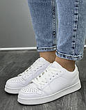 Кросівки білі жіночі екошкіряні 36, фото 8