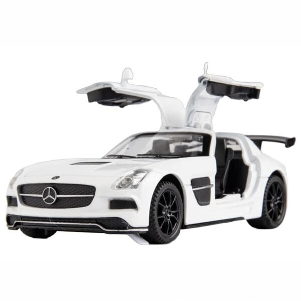 Машинка Mercedes AMG моделька іграшка металева колекційна 15 см Білий (59724)