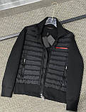 Чоловіча куртка вітровка PRADA D11768 чорна S, XL, фото 7