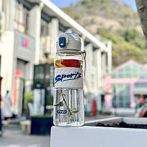 Спортивна пляшка для води SPORT 600 мл — білий, фото 3