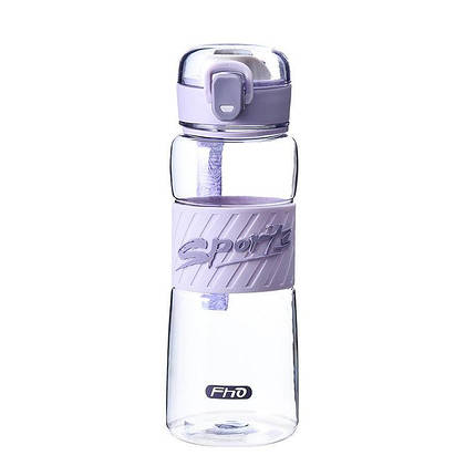 Спортивна пляшка для води SPORT 600 мл — фіолетовий, фото 2