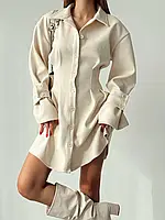 Женское стильное платье новинка 2024 46\48, молоко