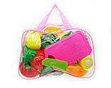 Набір розрізні овочі та фрукти 2018B на липучці 13 предметів у сумці, фото 2