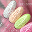 Гель лак ANDIPROF Gel soda 01 білий гель лак з пластівцями 5 мл, фото 3