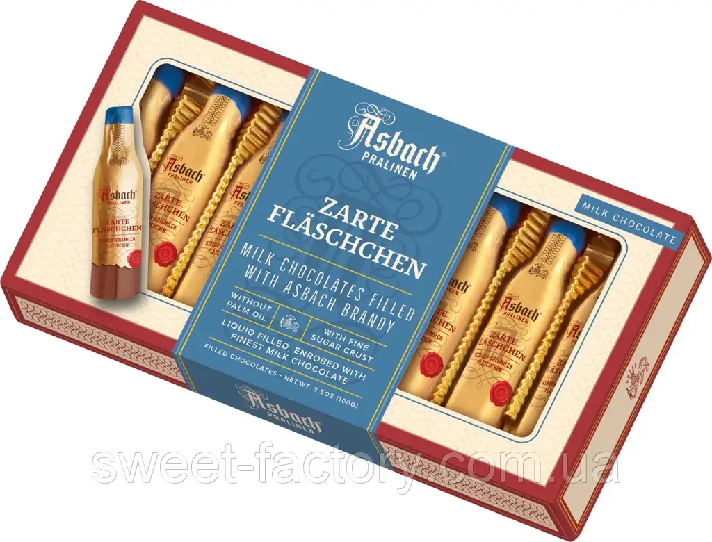 Шоколадні цукерки Asbach Milk Chocolate 10s 125g