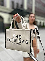 Женская сумка Marc Jacobs Tote MJ Марк Джейкобс Большая сумка шопер на плечо легкая текстильная сумка