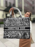Женская сумка Dior textile Диор сумка шоппер на плечо красивая, легкая, текстильная сумка