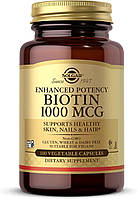 Біотин 1000 мкг, Solgar Biotin 1000 mcg, 100 капсул