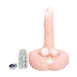 Потужний реалістичний вібратор з функцією обертання та голосовими ефектами Mr.Big Vibrating & Rotating Cock 🔥, фото 3