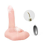 Потужний реалістичний вібратор з функцією обертання та голосовими ефектами Mr.Big Vibrating & Rotating Cock 🔥, фото 4