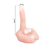 Потужний реалістичний вібратор з функцією обертання та голосовими ефектами Mr.Big Vibrating & Rotating Cock 🔥, фото 5