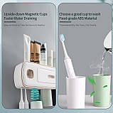 Витискач для зубних щіток із висувними шухлядами TOOTHBRUSH HOLDER XL-716, Органайзер для зубних щіток, фото 6