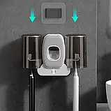 Тримач для зубної щітки 2 чашки TOOTHBRUSH HOLDER XL-717, Органайзер у ванну, фото 5