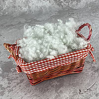 Холлофайбер 5 кг универсальный наполнитель для одеял, подушек, мягких игрушек (шарики) белый 55112 c