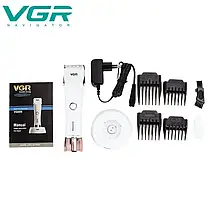 Машинка для стрижки волосся тример акумуляторний бездротовий Vgr V-005 9W, Барбер машинка, фото 3