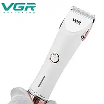 Машинка для стрижки волосся тример акумуляторний бездротовий Vgr V-005 9W, Барбер машинка, фото 6