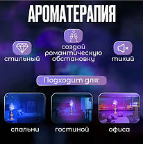 Кришталева лампа зі зволожувачем повітря Xiaomanyo humidifier і сенсорним управлінням, Настільний нічник, фото 3