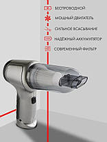 Пилосос портативний міні Multifunction Vacuum Cleaner JB-107, Акумуляторний міні пилосос автомобільний, фото 5