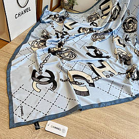 Хустка шовкова C.H.A.N.E.L з ручною підшивкою