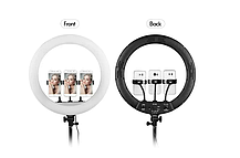 Кільцева Led-Лампа 3 Різновиди Світіння CXB 360 36cm Штатив 2,1м + BT Кнопка, Набір для Блогера, фото 5