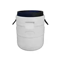 Бочка пластикова харчова Біла 20 л Бочка широка горловина Бочка для солінь