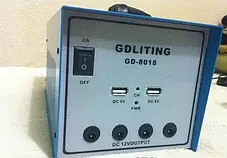 Сонячна Система Електропостачання GD8018 з Сонячною Панеллю + Лампочки 3 шт., фото 3