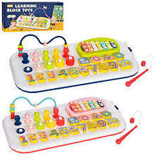 KMG310-1-2 Гра ксилофон, лабіринт на дроті, риболовля магнітна, 2 кольори, у коробці 46,5-24-6 см