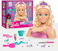 Barbie Deluxe Барби голова Манекен для причёсок Barbie Unicorn Party 27-piece Deluxe Styling Head, Blonde