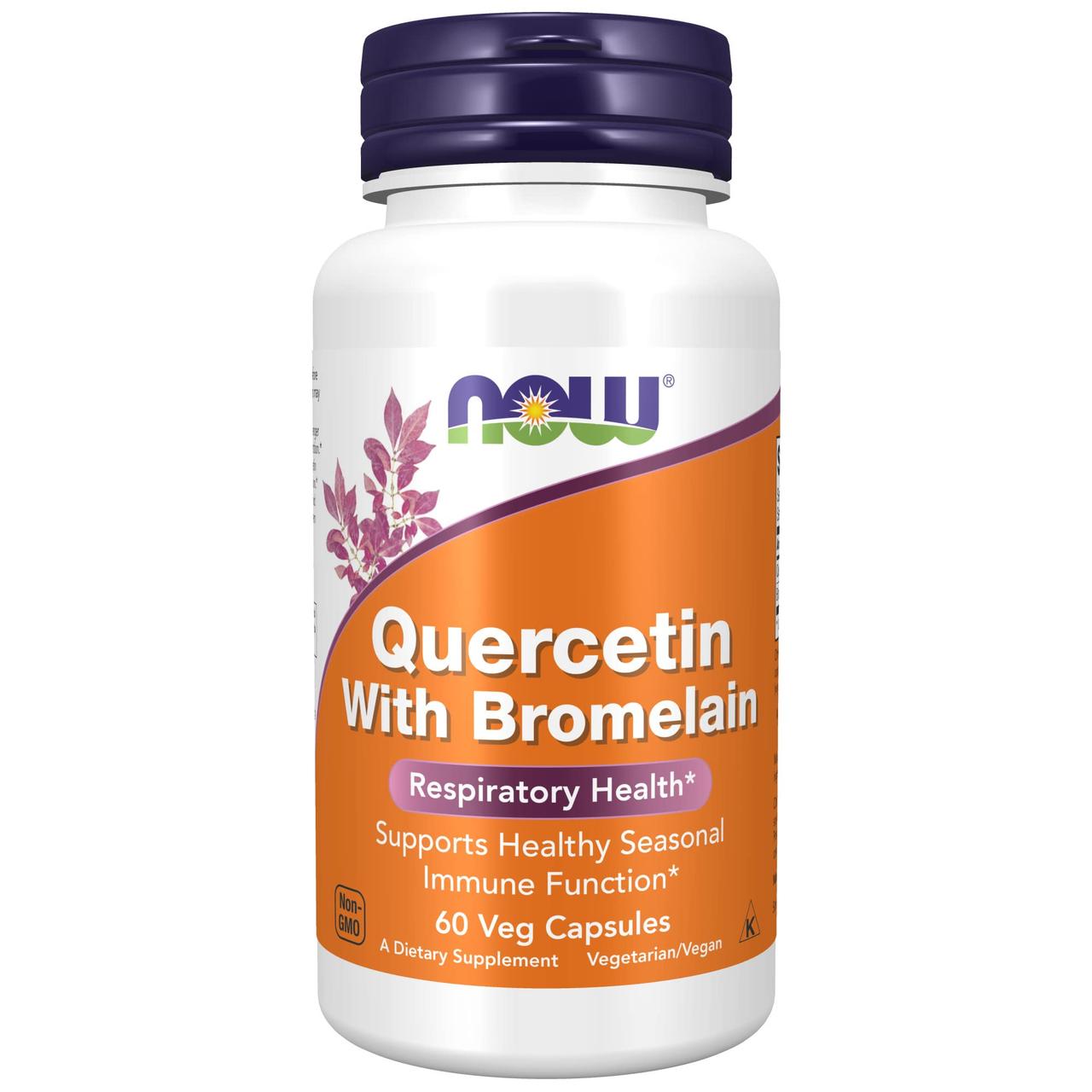 Кверцетин з бромелайном Now Quercetin With Bromelain 60 vcaps