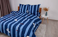 Постельное белье двуспальное ТЕП Soft dreams Line Blue 2-03858-26457 180х215 см голубое