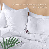 Антиалергенная подушка для сна Air Dream Premium два чехла на молнии 50Х70 см белая