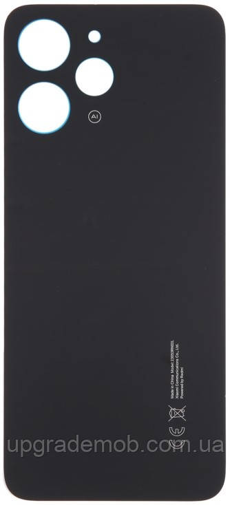 Задня кришка Xiaomi Redmi 12 чорна Midnight Black оригінал