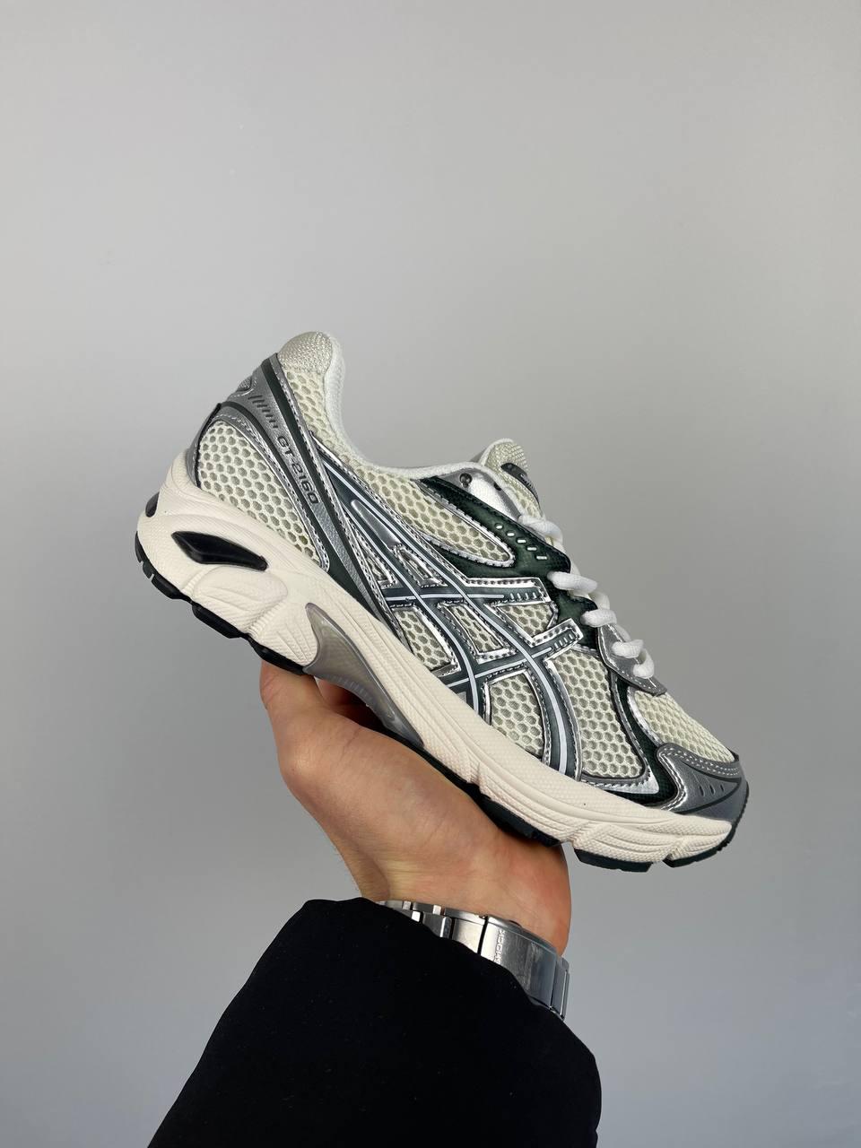 Кросівки чоловічі білі Asics GT-2160 White Silver Green (14857), фото 1