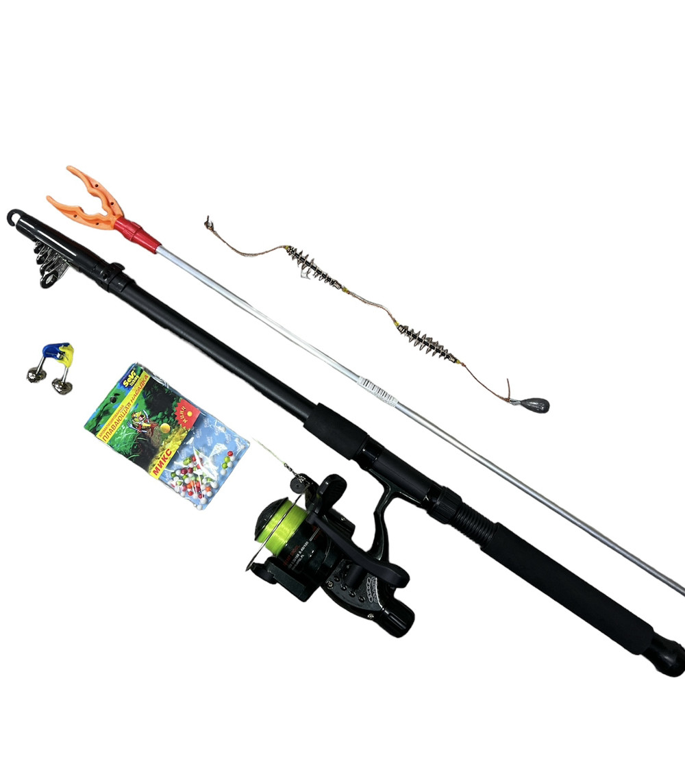 Набір Спінінг "Новичок класик" у зборі 1 шт + чохол + качашка Кобра + Подарунок!, фото 1