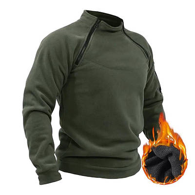 Флісова термокофта хакі / Флісова тактична кофта / Світшот тактичний