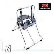 Дитяча гойдалка складна підлогова Adbor 9020-N1-01 бежево-рожева м'яке сидіння, столик, фото 7