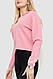 Кофта жіноча на блискавці з капюшоном, колір рожевий, 244R008, фото 3