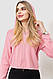 Кофта жіноча на блискавці з капюшоном, колір рожевий, 244R008, фото 6