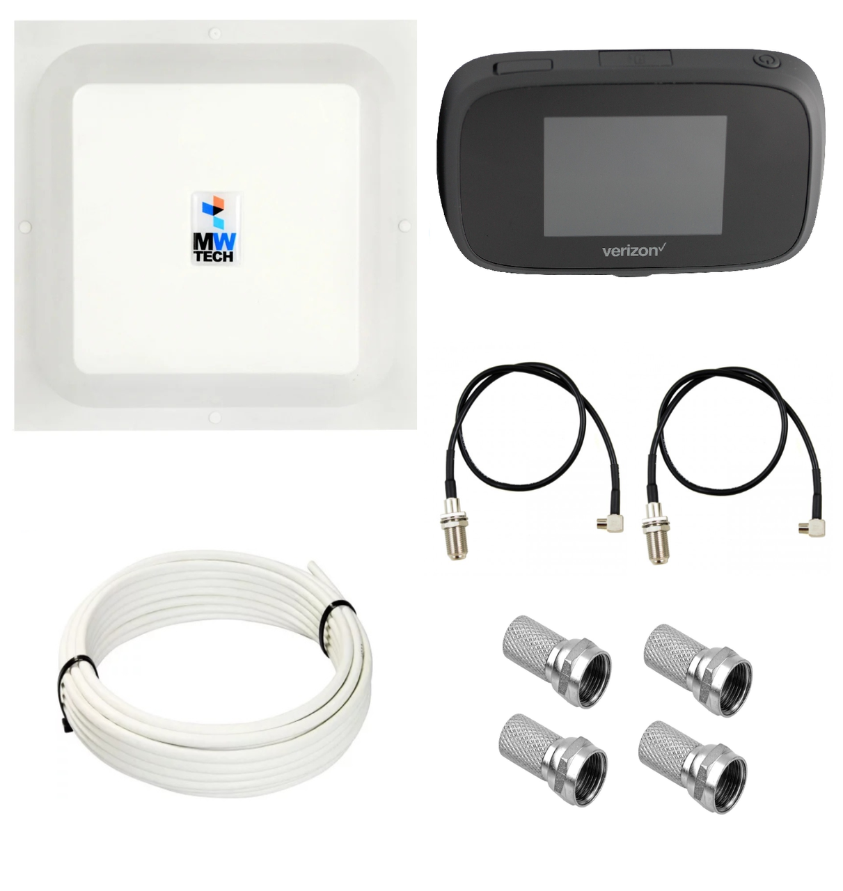 Комплект WiFi роутер 3G 4G LTE модем Novatel MiFi 7000 з панельною антеною RNet КВАДРАТ MIMO 2x17 дБі, фото 1