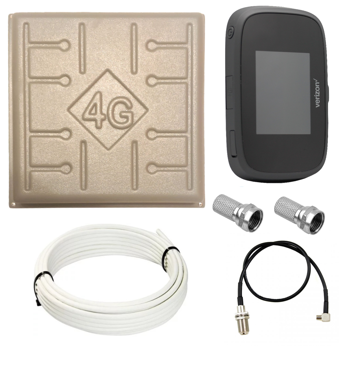 Комплект WiFi роутер 3G 4G LTE модем Novatel MiFi 7730L з панельною антеною RNet КВАДРАТ 4G 17 дБі, фото 1