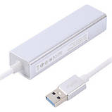 Перехідник Maxxter USB to Gigabit Ethernet, 3 Ports USB 3.0 (NEAH-3P-01), фото 2